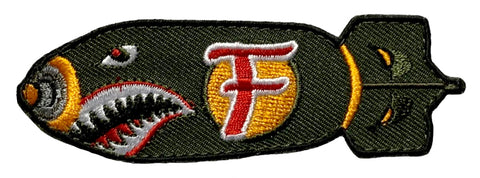 Dropping F Bomb WW 2 Style Tactical Patch [3.5 x 1.0 -“Hook Brand” Fastener-FB8]