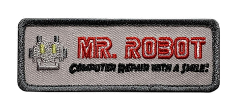 MR Robot Fsociety Computer Repair Smile Patch [Hook Fastener - MR6}