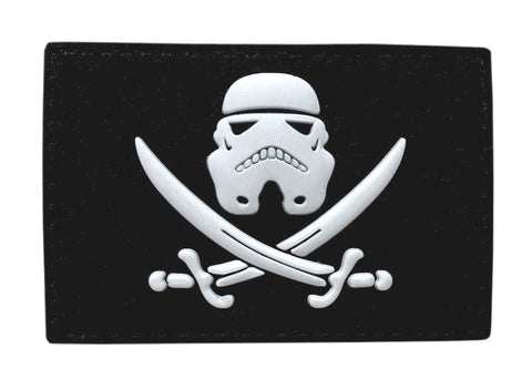 Jolly Roger Star Battles Storm Trooper Patch [PVC Rubber - 3.0 X 2.0 -ST-1]