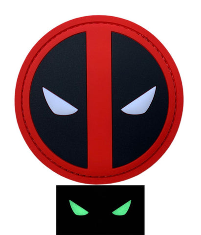 Deadpool Tactical Hook Fastener Patch (Glow Dark 3D-PVC Rubber -DP2)