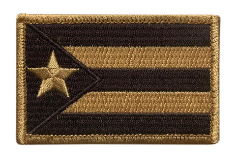 Puerto Rico State Flag Tactical Patch (“Hook Brand” Fastener - 3.0 X 2.0-P21)