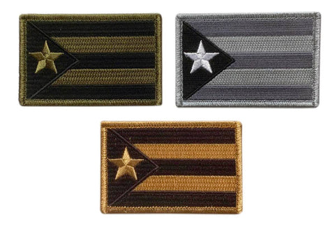 Puerto Rico State Flag Patch (3PC Bundle -“Hook Brand” Fastener -P21,16,3)