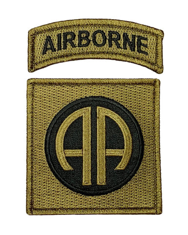 Miltacusa 82nd Airborne Tactical Patch (2PC Bundle-Hook Fastener -AP12)