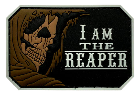 I Am The Reaper Tactical Patch (3.0 X 2.0 - PVC Rubber-“Hook Brand” Fastener -R8)