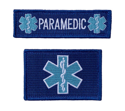 Miltacusa Paramedic EMS EMT Tactical Patch (Hook Fastener - 2 Pieces - PM8)