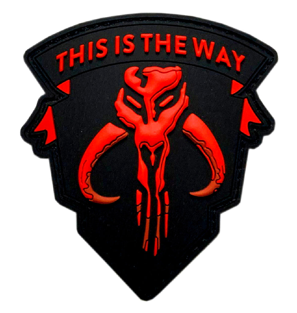 This is The Way Mandalorian Morale Patch, Fastener Hook and Loop