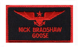 Top Gun Nick Bradshaw Goose Patch (Iron On)