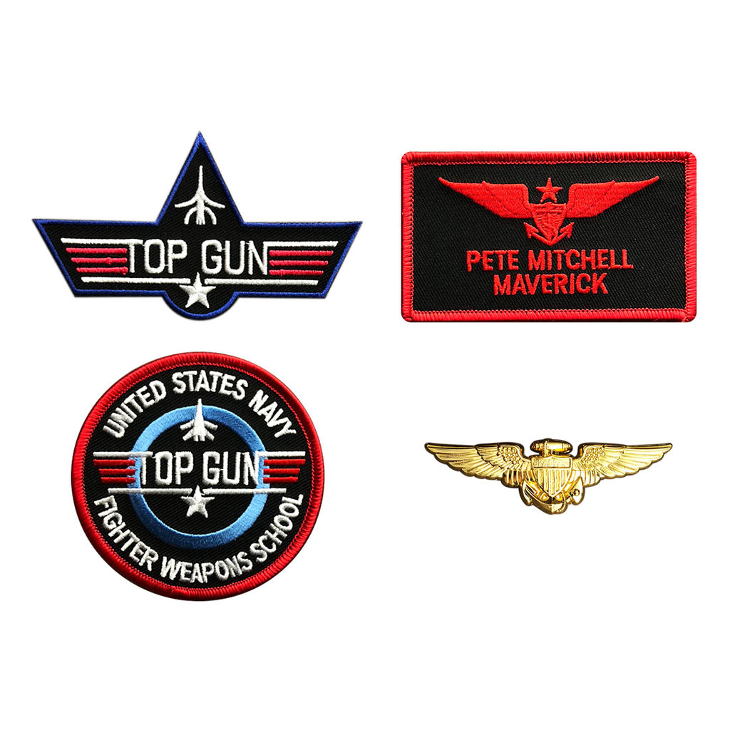 Top Gun Fighter (Pete Mitchell), set da 8 toppe tattiche, per