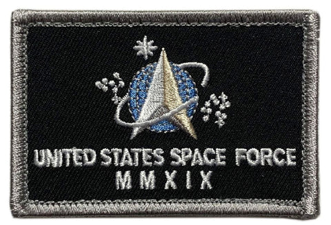 United States Space Force USSF Patch [3.0 X 2.0 -"Hook Brand" Fastener -SF5]