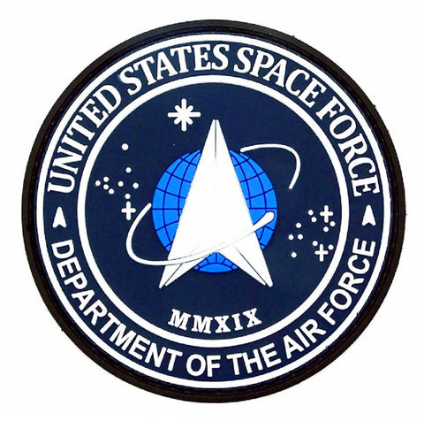 United States Space Force USSF Patch [Glow in The Dark -“Hook Brand” Fastener - PVC Rubber- SF5]