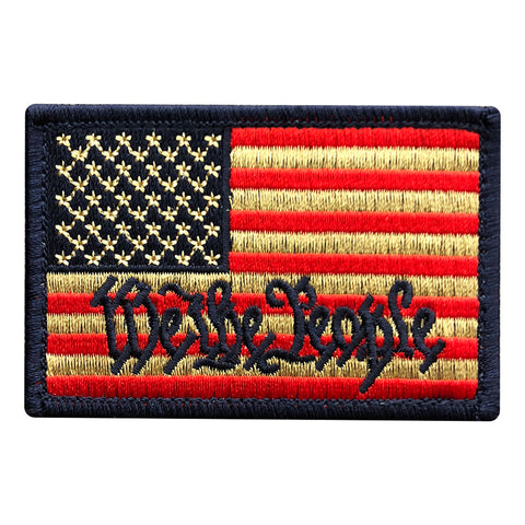 We The People American Flag Patch