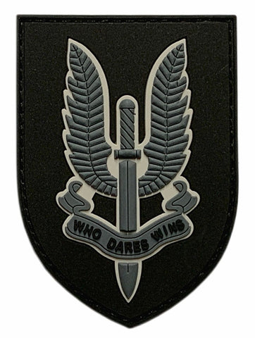 SAS Who Dares Win Patch (3D PVC -“Hook Brand” Fastener -S5)
