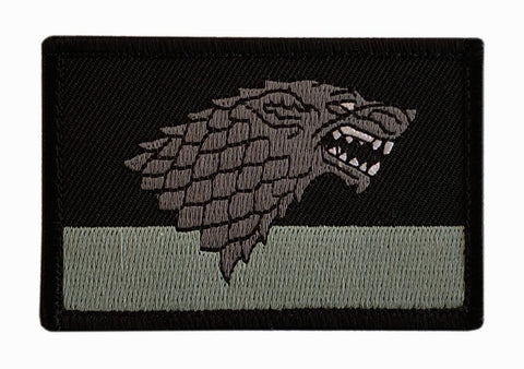 Miltacusa Winter is Coming House Stark Tactical Patch (Hook Fastener -GT7)